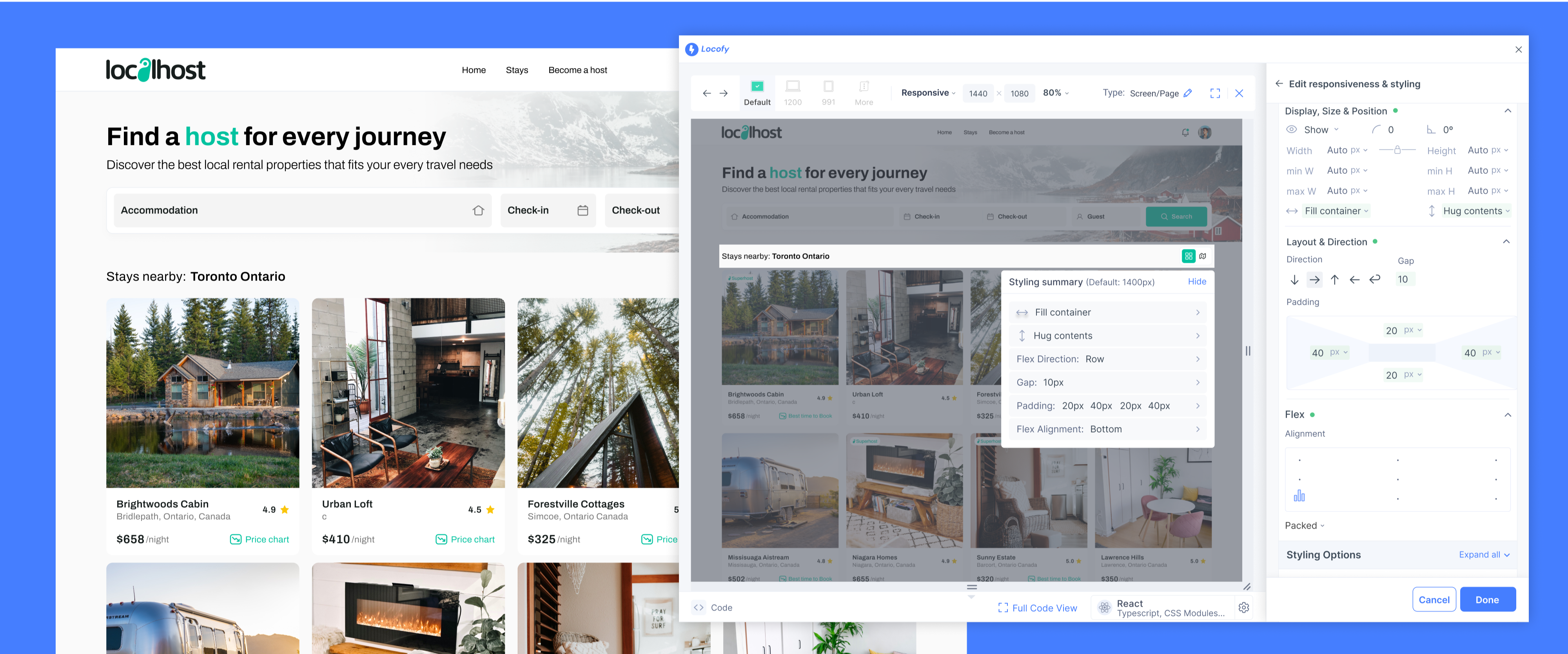 Interactive & Responsive Preview