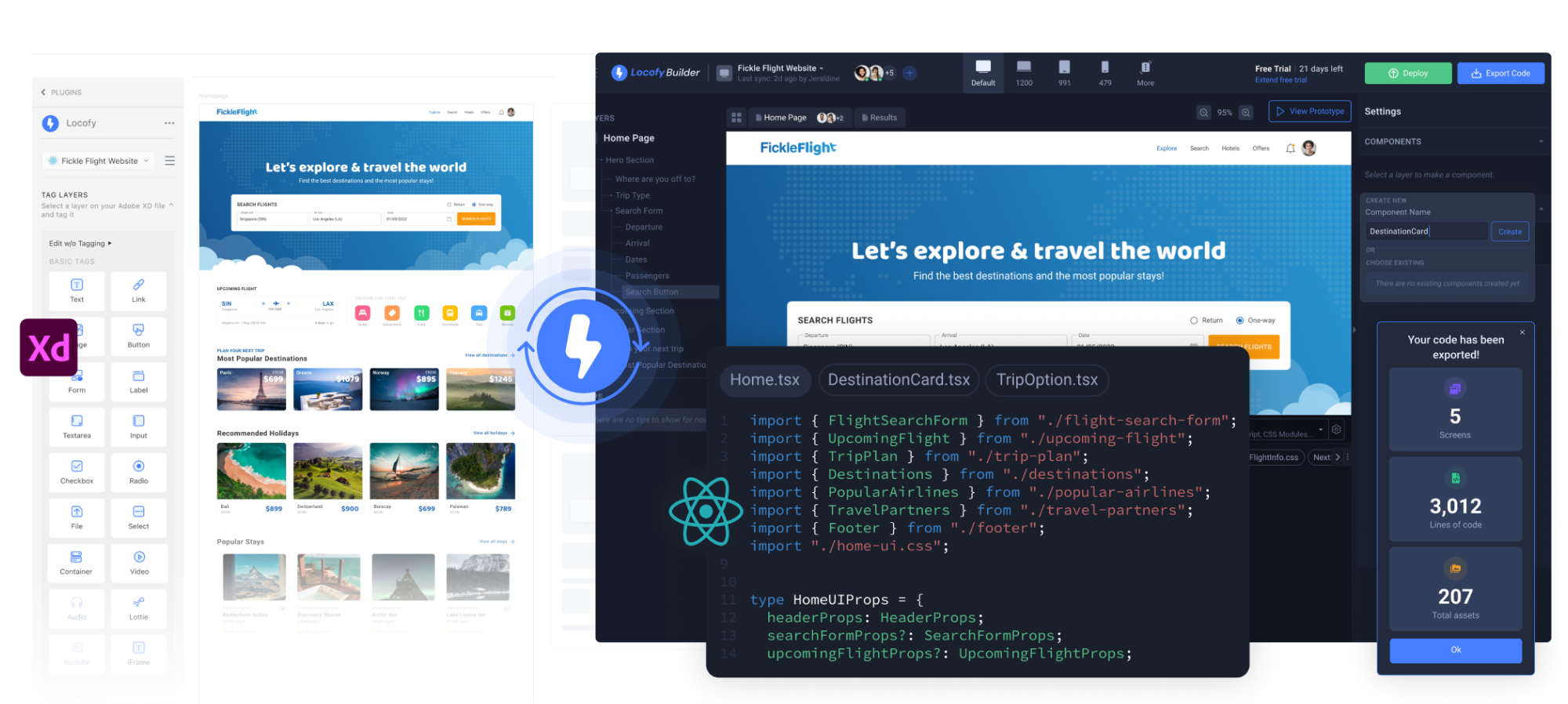 Figma to React Banner
