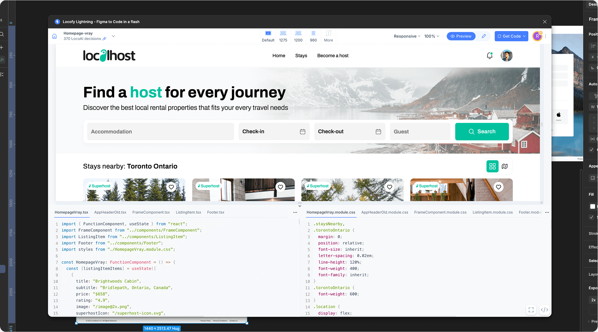 Interactive & Responsive Preview