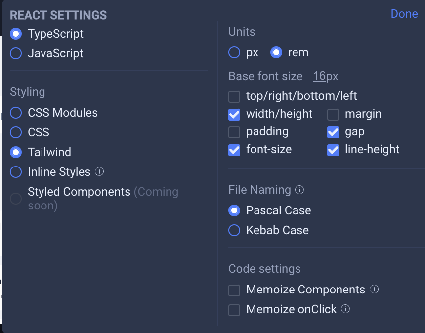 Exporting your code – Locofy Docs image.